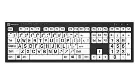 Braille & Large Print<br>NERO Slimline Keyboard – Windows<br>